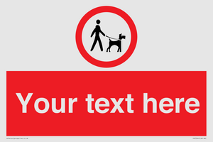 Custom Road regulatory dogs on leads